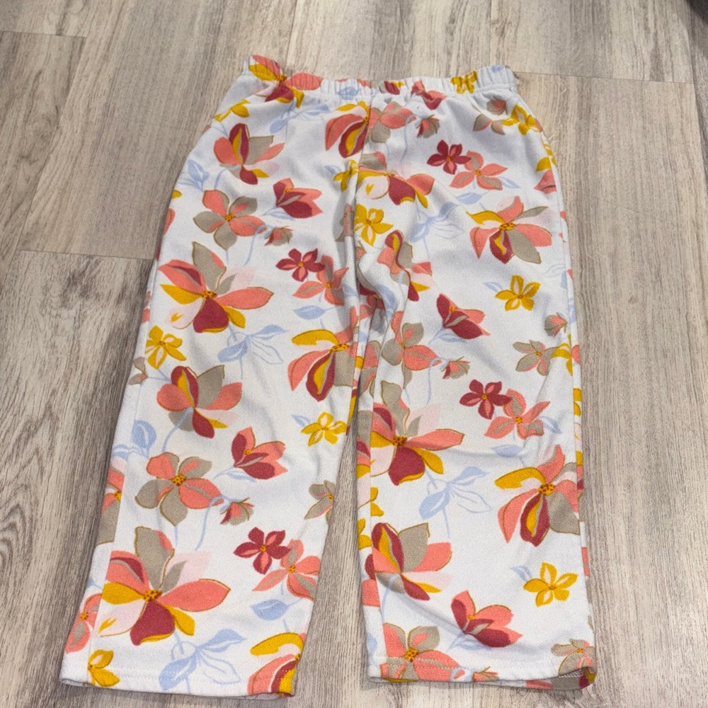 Carter's Floral Kids Pajama Bottoms - White, Pink, Yellow